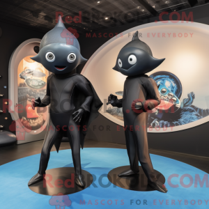 Maskot-karakter av en Black...