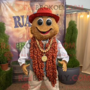 Maskotkarakter av en Rust...