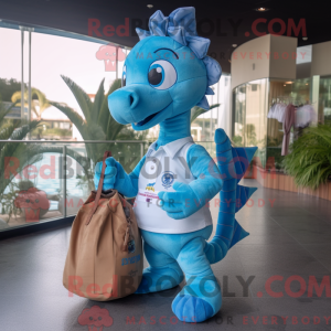 Mascot character of a Blue...