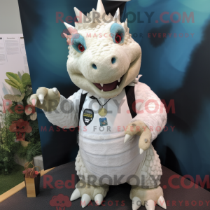 Mascot character of a White...
