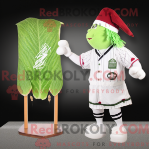 Maskot karakter af en hvid...