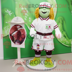 Mascot character of a White...