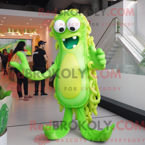 Postava maskota Lime Green...