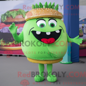 Mascot character of a Green...