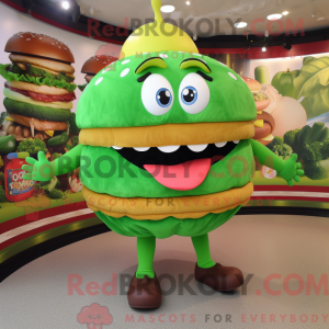 Mascot character of a Green...