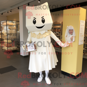 Mascot character of a White...
