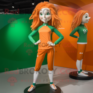Oranje Ierse vlag mascotte...