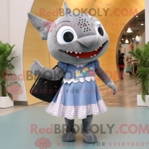 Mascot character of a Gray...