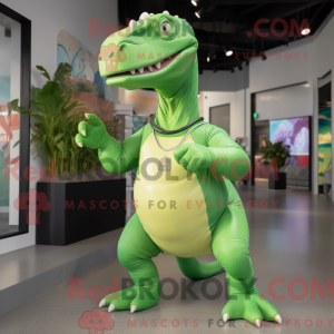Mascot character of a Green...