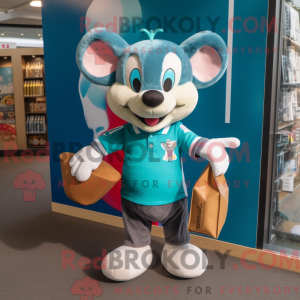 Mascot character of a Teal...
