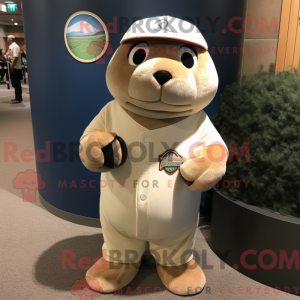 Mascottefiguur van een...