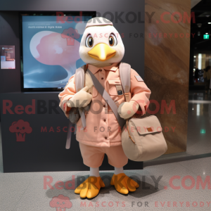 Maskot postava broskvové...