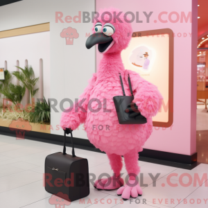 Mascot character of a Pink...
