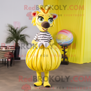 Mascot character of a Lemon...