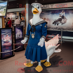 Mascot character of a Navy...