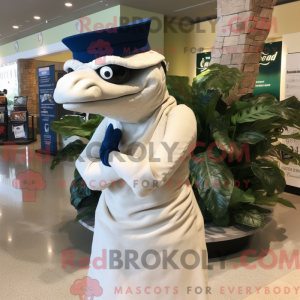 Mascot character of a Navy...