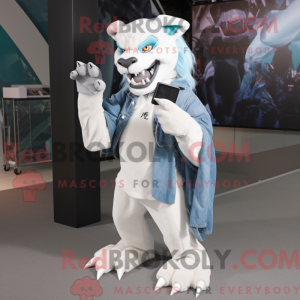 Mascot character of a White...