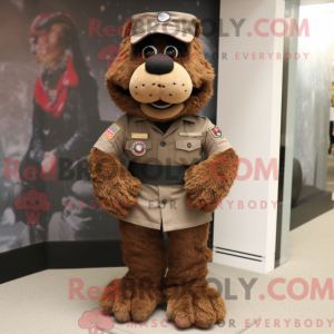 Maskottchen eines Brown...