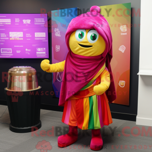 Postava maskota Magenta Pot...