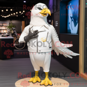 Maskotfigur av en Cream...