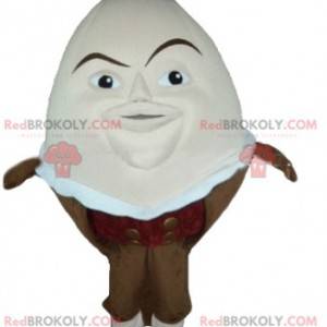 Maskotdrakt stort egg i brun eggkopp - Uklassifiserte maskoter - REDBROKO_04368 - RedBrokoly.com