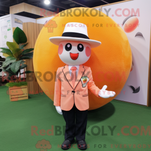 Mascot character of a Peach...
