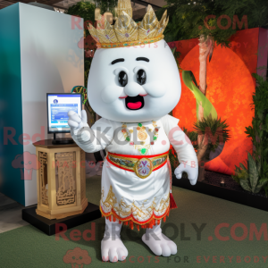 Mascot character of a White...