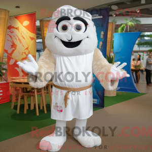 Maskot postava White Pad...