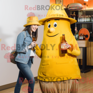 Mascottefiguur van een...