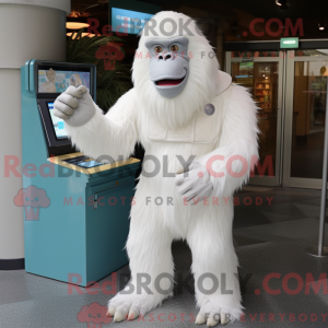Mascot character of a White...