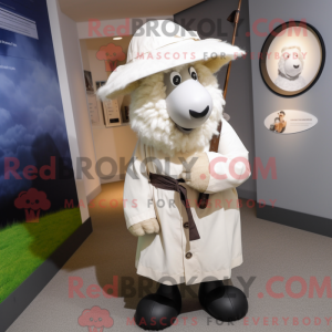 Mascot character of a White...