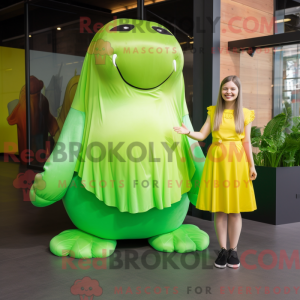 Mascot character of a Lime...