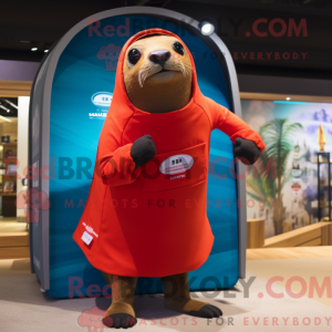Mascot character of a Red...