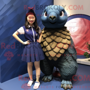 Mascot character of a Navy...
