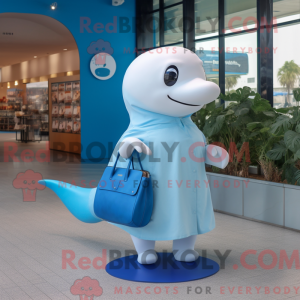 Mascot character of a Blue...