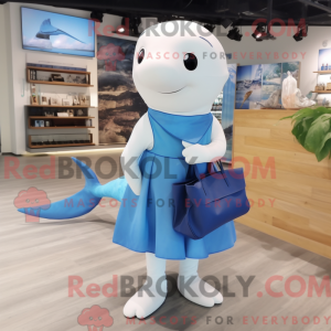 Mascot character of a Blue...