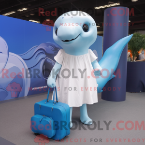 Mascot character of a Blue...