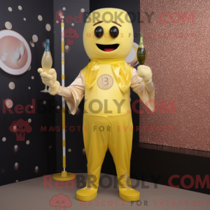 Postava maskota žlutého...