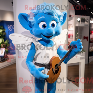Mascot character of a Blue...