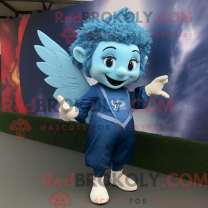 Mascot character of a Blue...
