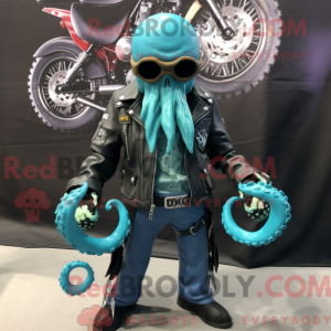 Mascot character of a Cyan...