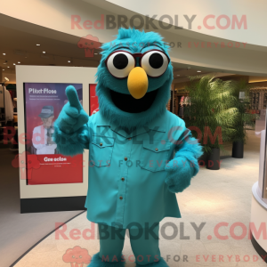 Mascottefiguur van een...