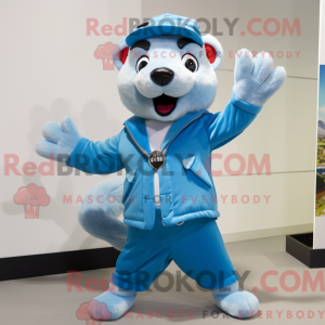 Postava maskota Sky Blue...