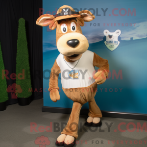 Mascottefiguur van een Tan...