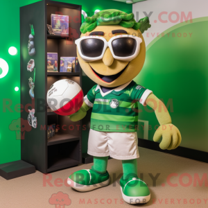 Mascot character of a Green...