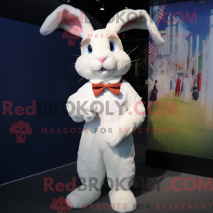 Maskot karakter af en hvid...