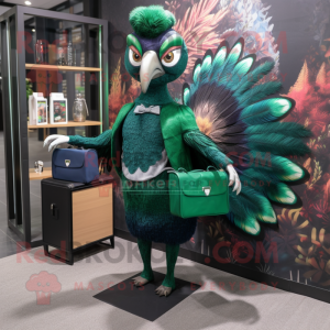 Forest Green Peacock maskot...