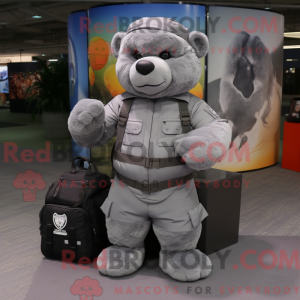 Mascot character of a Gray...