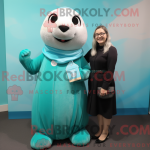 Postava maskota Teal Seal v...