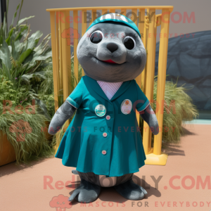 Postava maskota Teal Seal v...